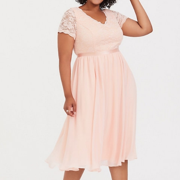 pink sequin midi dress